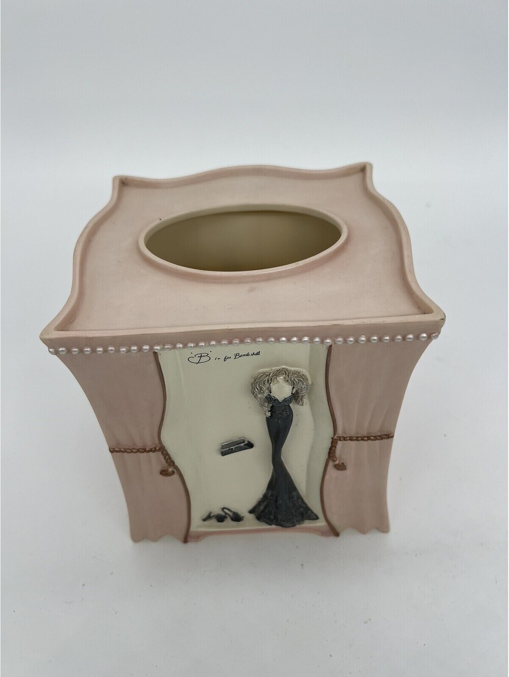 Blush Pink Tissue Box Cover Couture Style